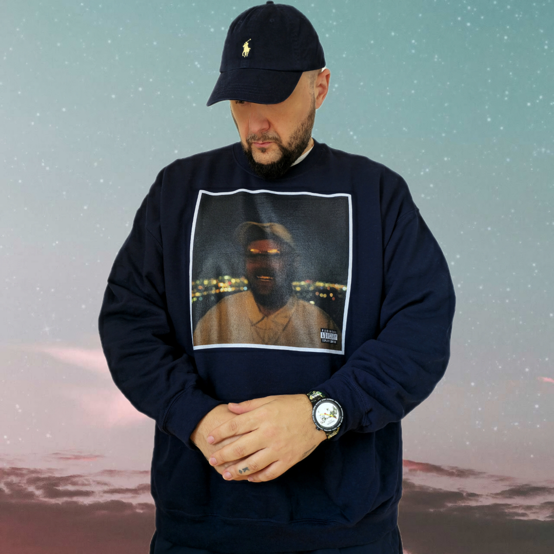 Brenk Sinatra Midnite Ride III - BLURRY FACE Sweatshirt - Navy