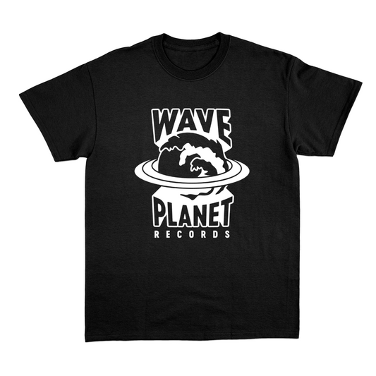 Wave Planet Records Logo Tee Black