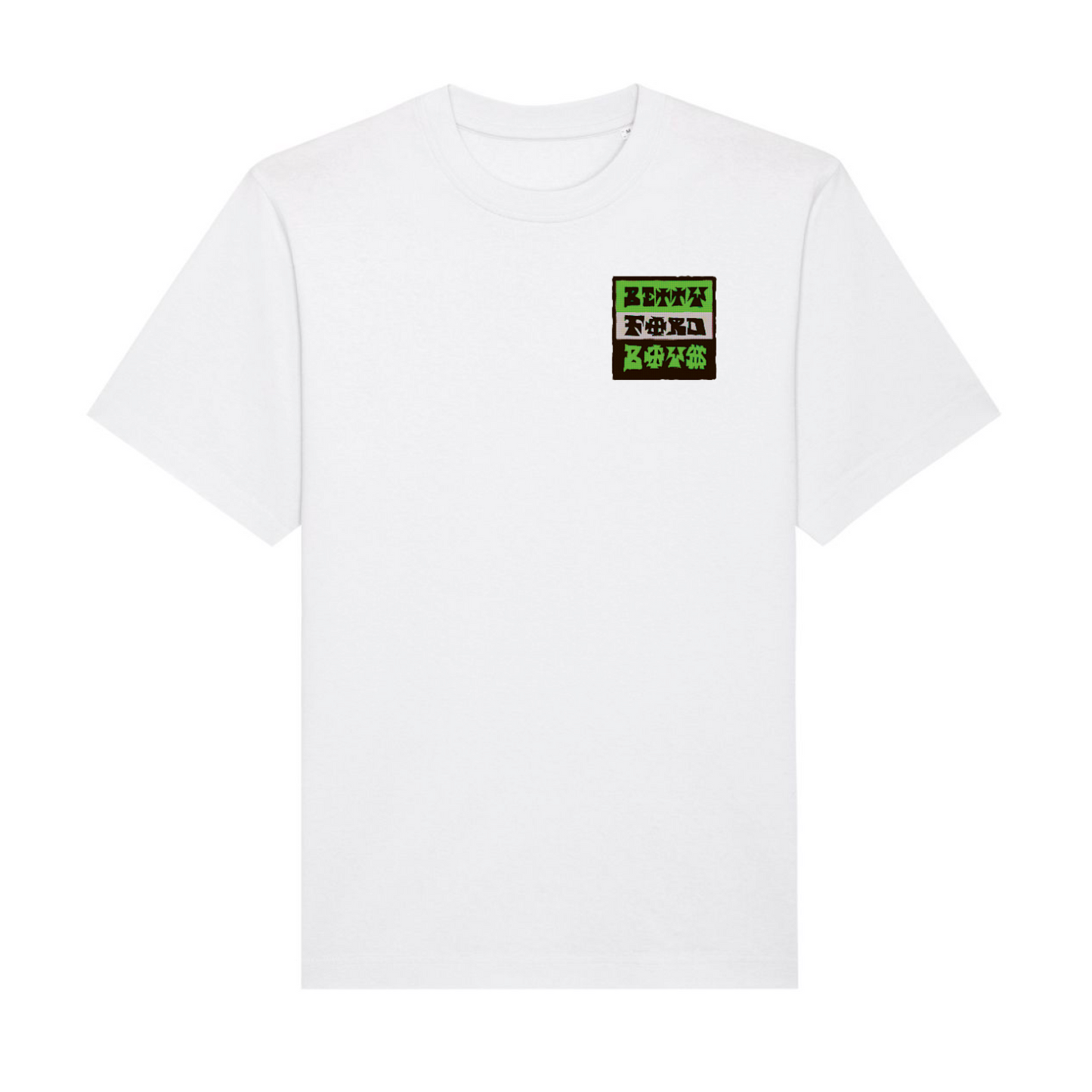 Betty Ford Boys - Logo  T-Shirt - White/Venom Green